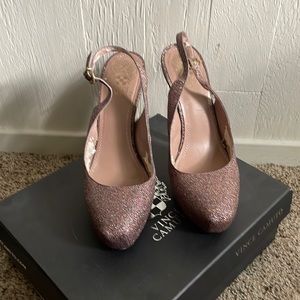 The Vince Camuto VC– Kimmy rainbow glitter sling back size 7